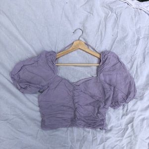 Zara purple top